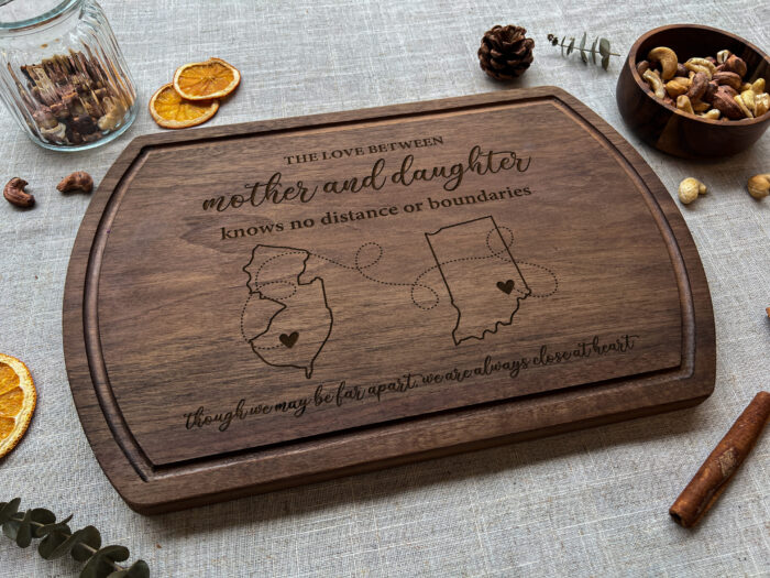 Custom Family Connection Board - Family Gift | Personalized Gift for Long-Distance Loved Ones, Holidays & Reunions