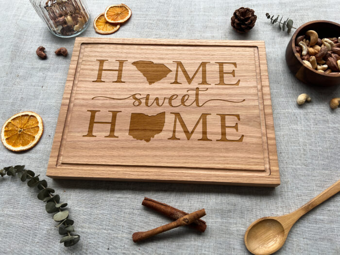 Custom State to State Board - State Gift | Personalized Gift for Long-Distance Couples, Weddings & Housewarmings - Image 5
