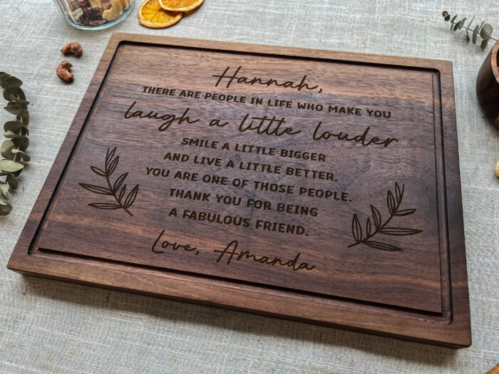 Custom Friendship Board - Friend Gift | Engraved Best Friend Gift with Names or Design - Image 8