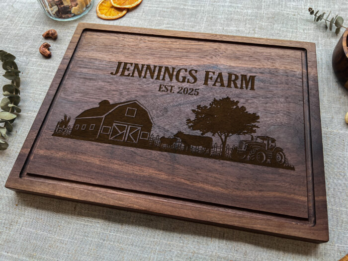 Personalized Farm Name Cutting Board | Engraved Farmhouse Cutting Board | Custom Farm Cutting Board - Image 8