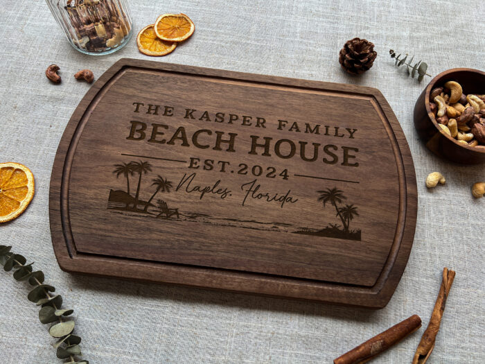 Personalized Beach Cutting Board - Coastal Gift | Engraved Beach House Cutting Board – Custom Seaside Decor - Image 9