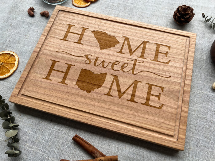 Custom State to State Board - State Gift | Personalized Gift for Long-Distance Couples, Weddings & Housewarmings - Image 6