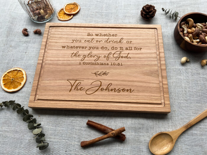 Custom Hostess Bible Board - Christian Gift |  Hostess Gift with a Holy Touch – Engraved Bible Verse Board - Image 3