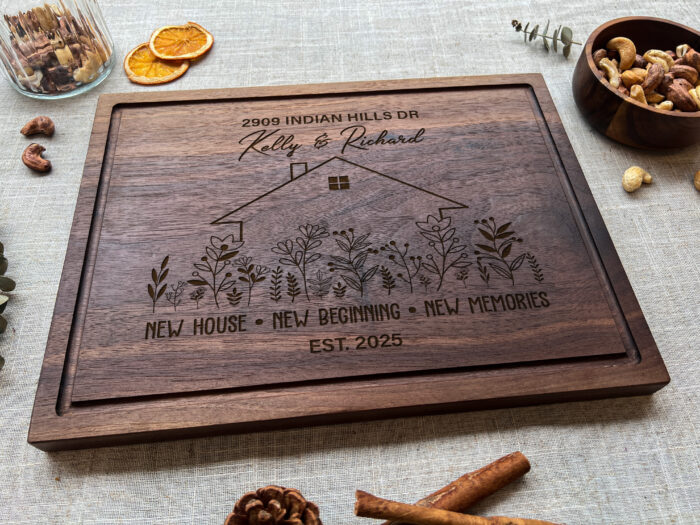 Personalized Mountain Cutting Board - Rustic Gift | Custom Engraved Cutting Board for New Homeowners - Image 5