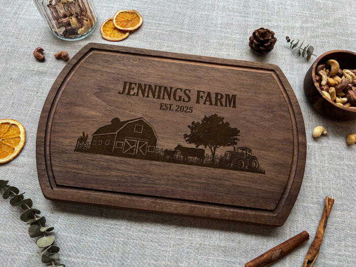 Personalized Farm Name Cutting Board | Engraved Farmhouse Cutting Board | Custom Farm Cutting Board - Image 4