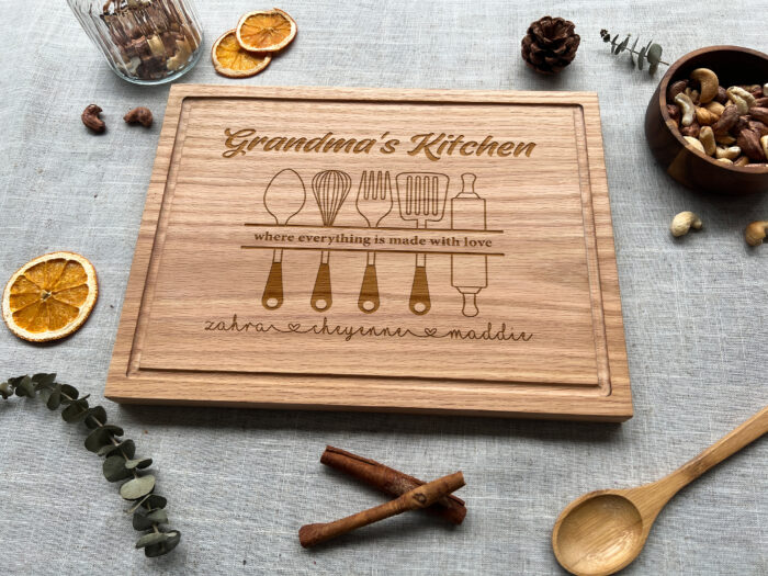 Custom Grandma’s Kitchen Cutting Board | Personalized Grandma’s Kitchen Cutting Board | Grandma’s Kitchen Cutting Board - Image 7