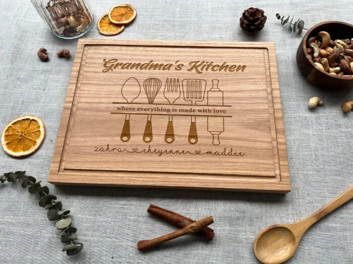 Custom Grandma’s Kitchen Cutting Board | Personalized Grandma’s Kitchen Cutting Board | Grandma’s Kitchen Cutting Board - Image 7
