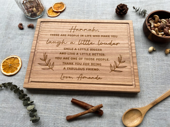 Custom Friendship Board - Friend Gift | Engraved Best Friend Gift with Names or Design - Image 3