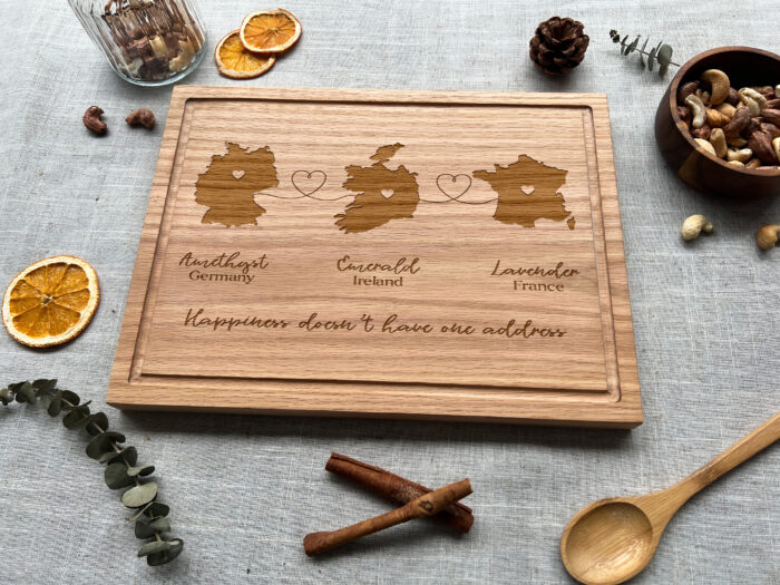 Personalized Long Distance Map Gift - Family Keepsake | Celebrate Togetherness with a Custom Family Map Gift! - Image 3