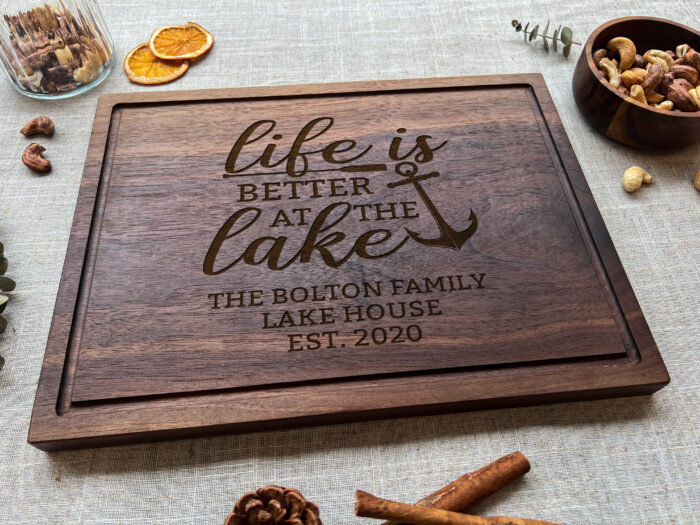 Personalized Lake Cutting Board - Lake House Gift | Custom Gift for Lake House Lovers - Image 10