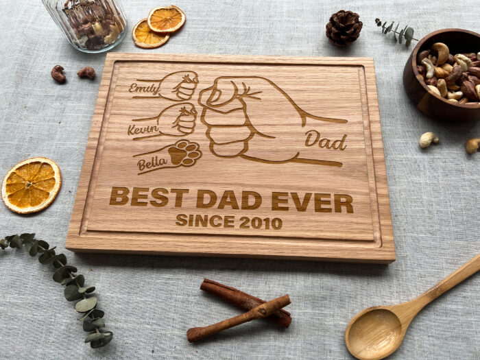 Personalized Father’s Day Cutting Board  | Custom BBQ Cutting Board for Dad | Engraved Wooden Cutting Board - Image 15