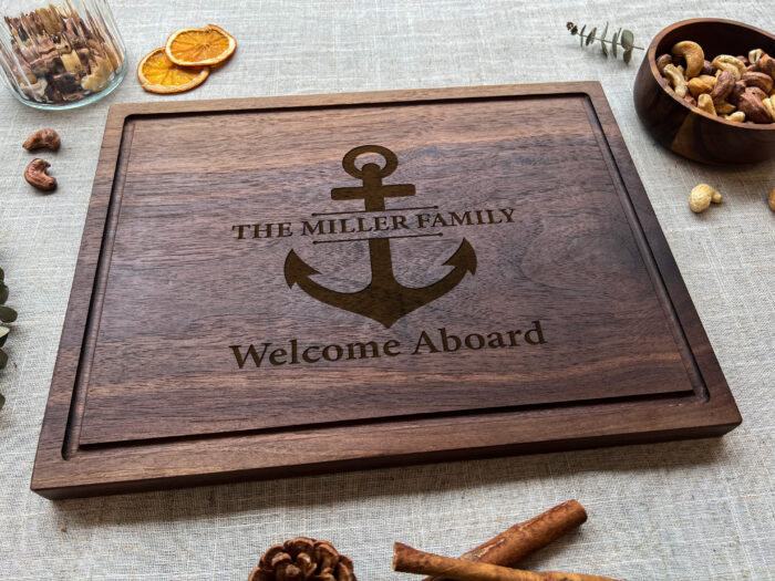 Custom Nautical Cutting Board - Coastal Gift | Personalized Anchor Cutting Board for Beach House Lovers - Image 10