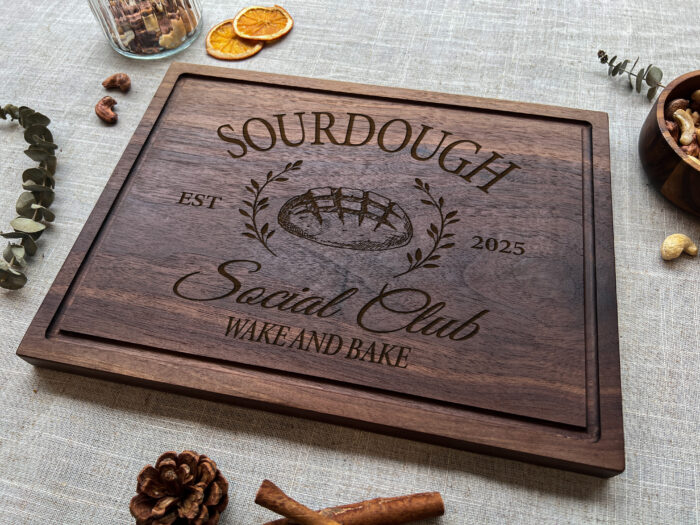 Custom Sourdough Club Board - Baking Gift | Engraved Sourdough Club Board for Bakers - Image 7