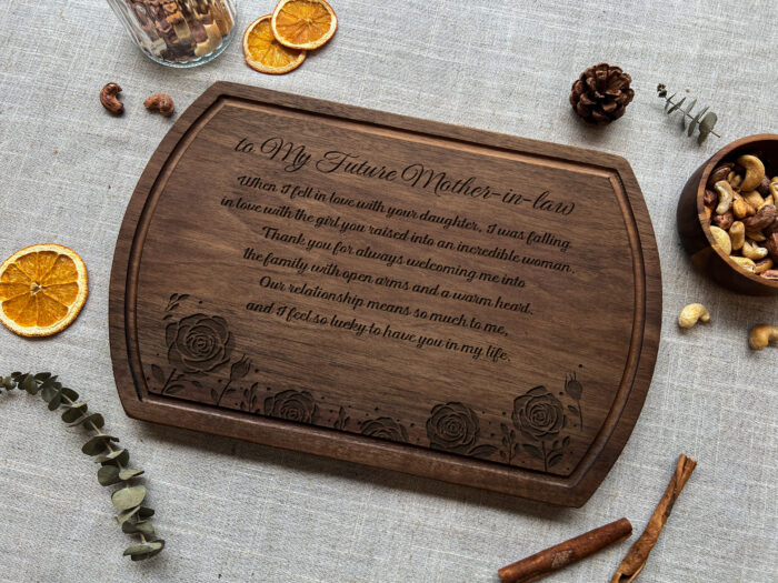 Personalized Mother-in-Law Cutting Board | Engraved Cutting Board for Mother-in-Law - Image 9