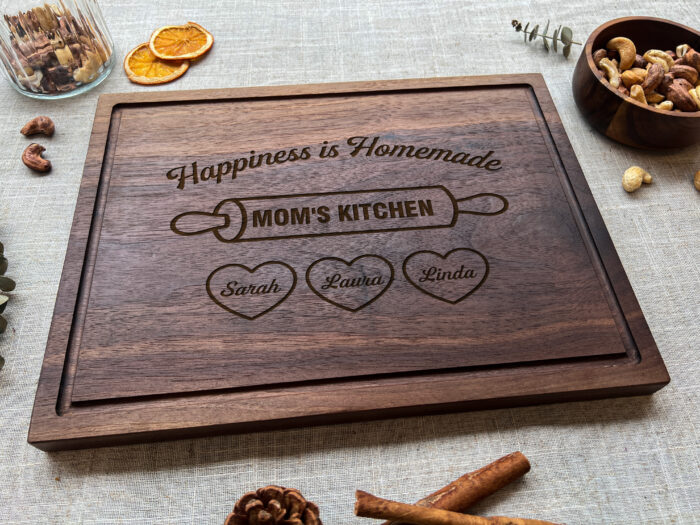 Custom Happiness is Homemade Cutting Board | Personalized Engraved Cutting Board - Image 7