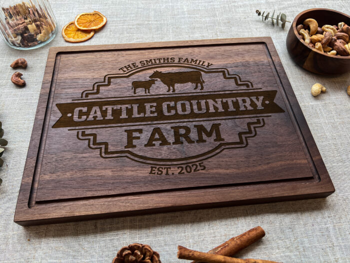 Custom Cow Cutting Board - Farmhouse Gift | Personalized Farm Cutting Board – Moo-tiful Gift Idea! - Image 9