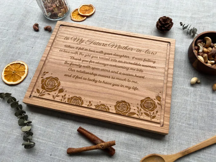 Personalized Mother-in-Law Cutting Board | Engraved Cutting Board for Mother-in-Law - Image 7