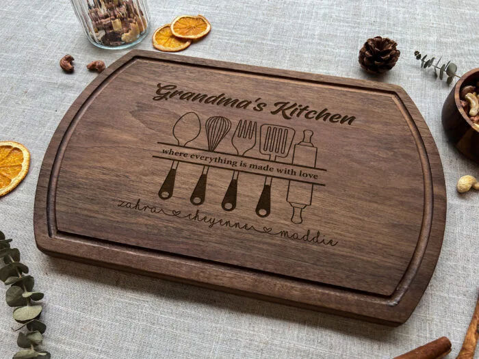 Custom Grandma’s Kitchen Cutting Board | Personalized Grandma’s Kitchen Cutting Board | Grandma’s Kitchen Cutting Board - Image 3