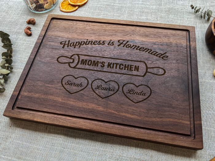 Custom Happiness is Homemade Cutting Board | Personalized Engraved Cutting Board - Image 6