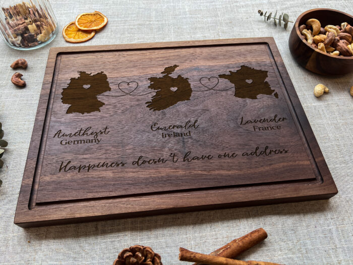 Personalized Long Distance Map Gift - Family Keepsake | Celebrate Togetherness with a Custom Family Map Gift! - Image 4