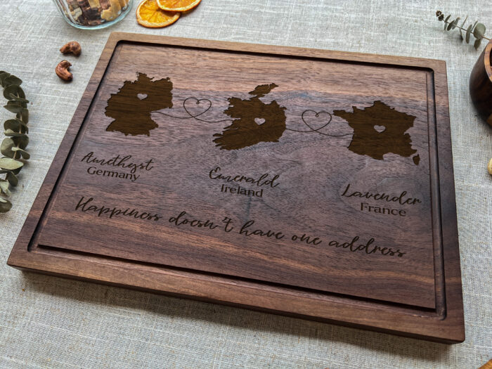 Personalized Long Distance Map Gift - Family Keepsake | Celebrate Togetherness with a Custom Family Map Gift! - Image 5