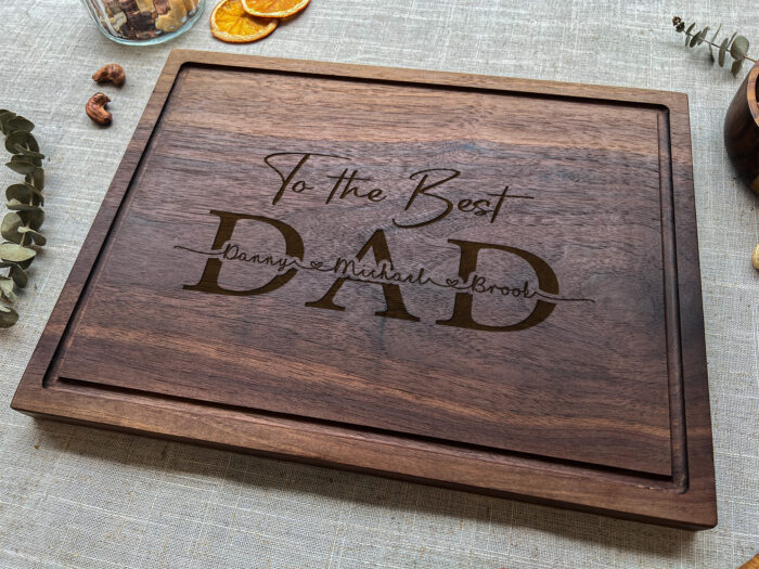 Custom Engraved Dad Cutting Board | Personalized BBQ Cutting Board for Dad | Unique Gift for Father, Grandpa, or Stepdad - Image 7