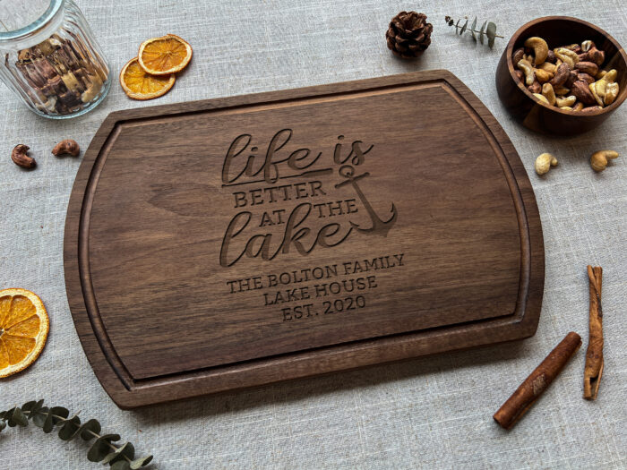 Personalized Lake Cutting Board - Lake House Gift | Custom Gift for Lake House Lovers - Image 9