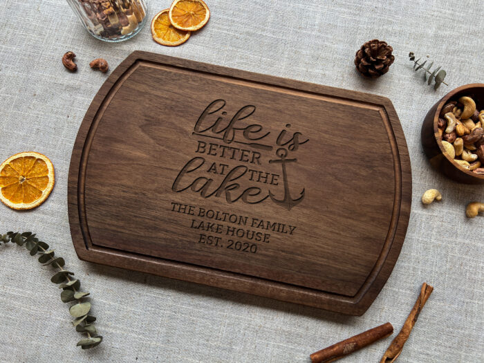Personalized Lake Cutting Board - Lake House Gift | Custom Gift for Lake House Lovers - Image 7