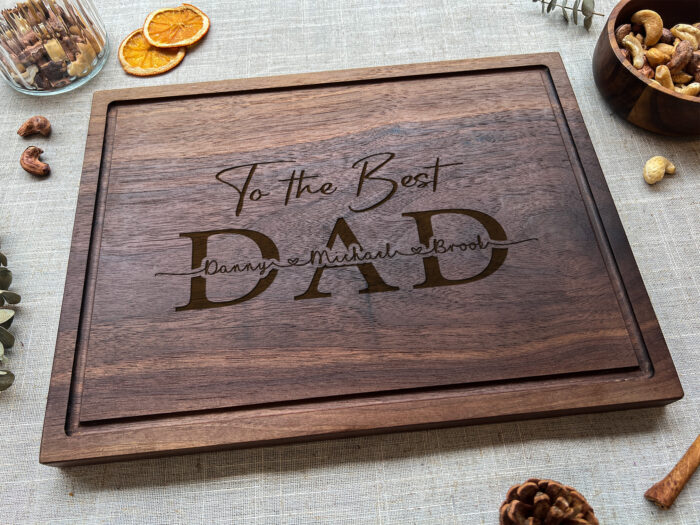 Custom Engraved Dad Cutting Board | Personalized BBQ Cutting Board for Dad | Unique Gift for Father, Grandpa, or Stepdad - Image 8