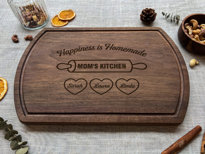 Custom Happiness is Homemade Cutting Board | Personalized Engraved Cutting Board - Image 4