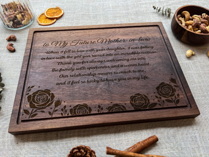 Personalized Mother-in-Law Cutting Board | Engraved Cutting Board for Mother-in-Law - Image 5