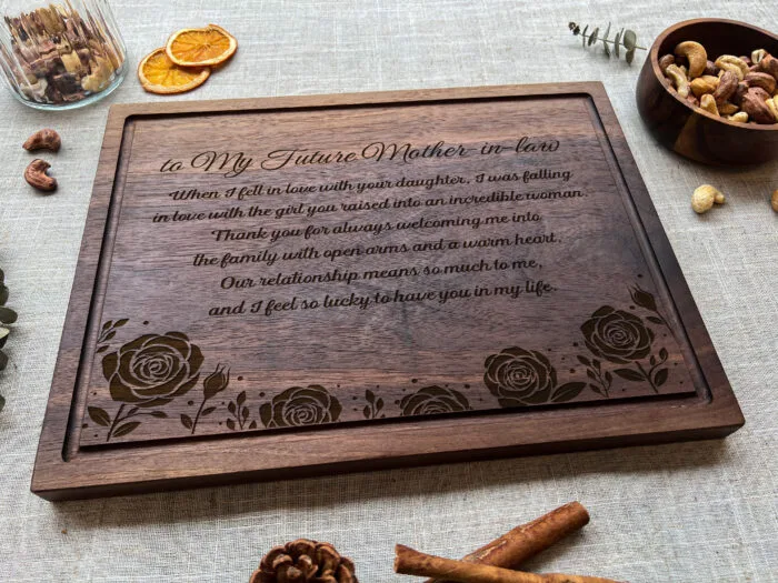 Personalized Mother-in-Law Cutting Board | Engraved Cutting Board for Mother-in-Law - Image 5