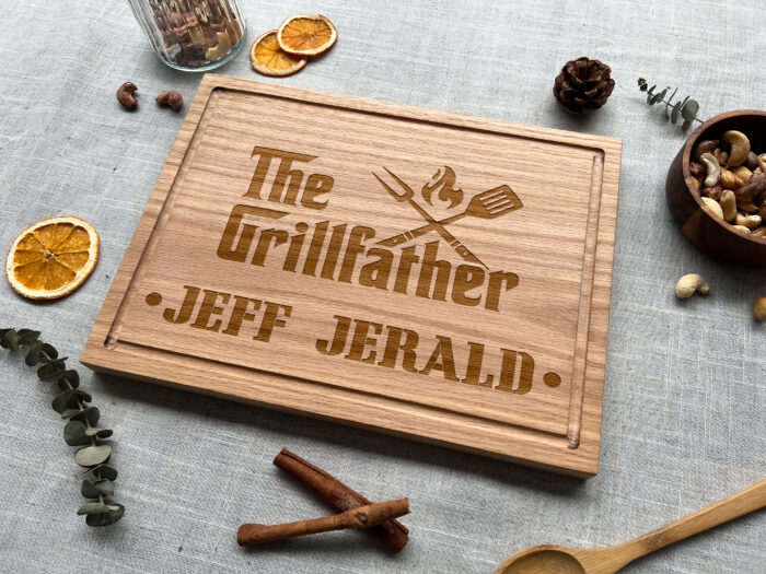 Custom Grillfather Cutting Board | Personalized for Dad or Grandpa | Personalized Grillfather Cutting Board - Image 10