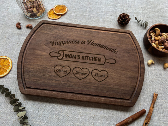 Custom Happiness is Homemade Cutting Board | Personalized Engraved Cutting Board - Image 5