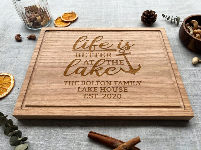 Personalized Lake Cutting Board - Lake House Gift | Custom Gift for Lake House Lovers - Image 4
