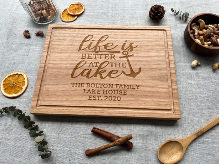 Personalized Lake Cutting Board - Lake House Gift | Custom Gift for Lake House Lovers - Image 6