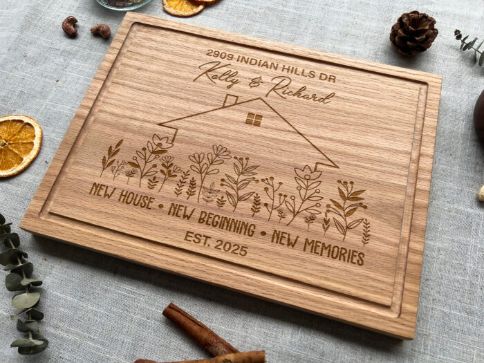 Personalized Mountain Cutting Board - Rustic Gift | Custom Engraved Cutting Board for New Homeowners - Image 9