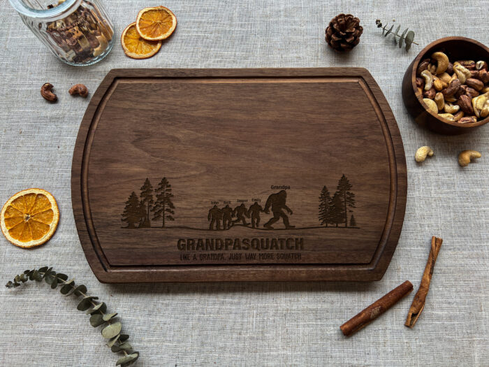 Custom Grandpasquatch Cutting Board | Personalized Sasquatch Cutting Board for Grandpa | Grandpasquatch Gift Board - Image 11