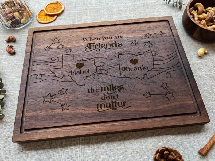 Custom Long Distance Friend Board - Friend Gift |  Personalized Gift for Best Friends Far Away - Image 9
