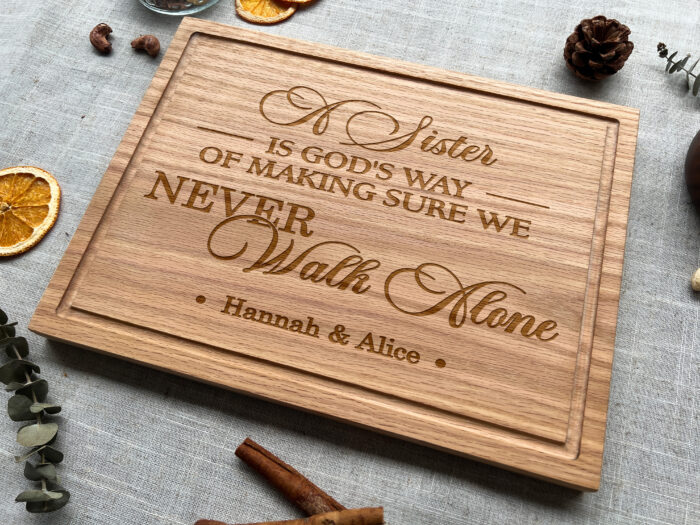 Personalized Long Sisters Cutting Board - Sister Gift | Engraved Sister Cutting Board | Custom Long Sisters Board - Image 5