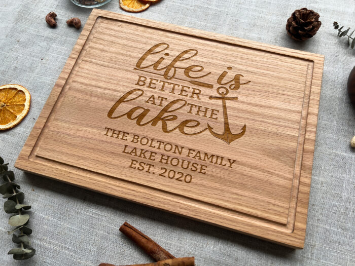 Personalized Lake Cutting Board - Lake House Gift | Custom Gift for Lake House Lovers - Image 5