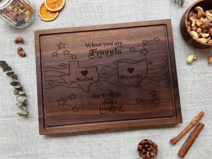 Custom Long Distance Friend Board - Friend Gift |  Personalized Gift for Best Friends Far Away - Image 8