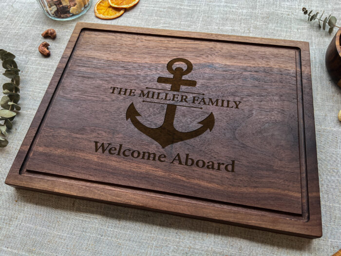 Custom Nautical Cutting Board - Coastal Gift | Personalized Anchor Cutting Board for Beach House Lovers - Image 11