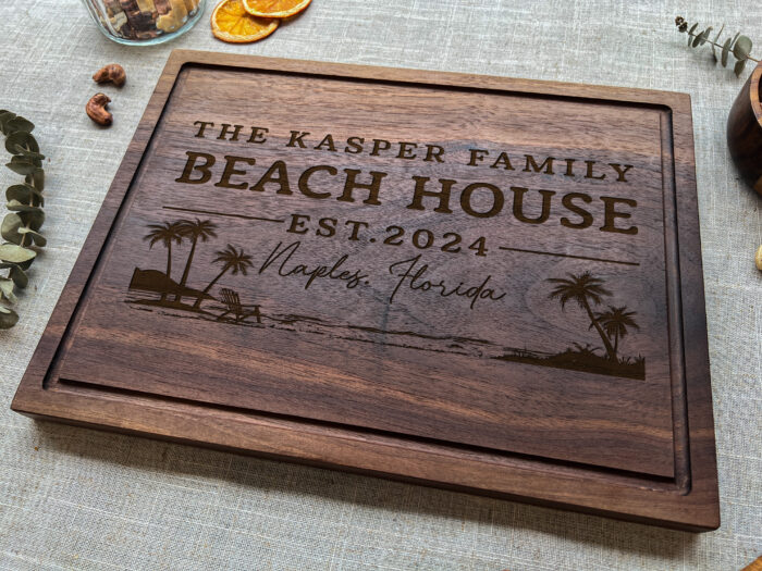 Personalized Beach Cutting Board - Coastal Gift | Engraved Beach House Cutting Board – Custom Seaside Decor - Image 11