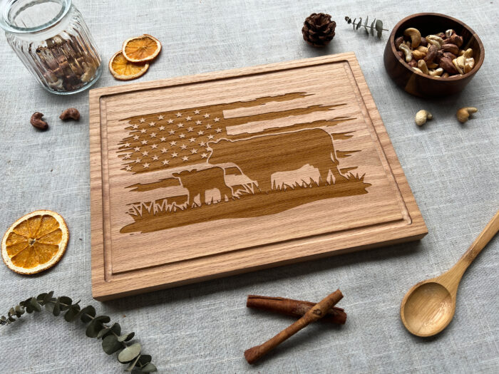 Personalized Cow Cutting Board - Farmhouse Gift | Engraved Cow Cutting Board – Custom Farm Gift for Her - Image 11