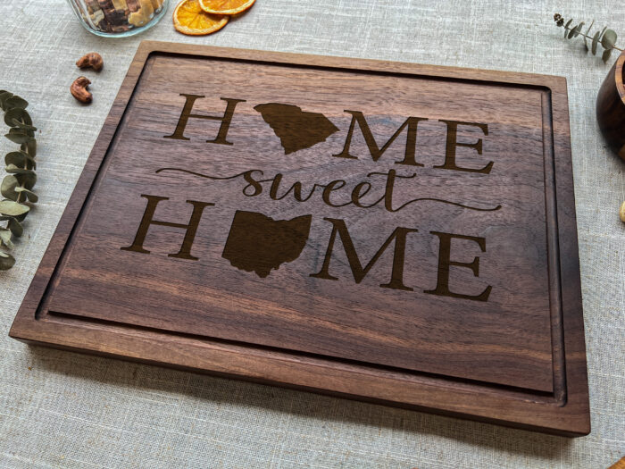 Custom State to State Board - State Gift | Personalized Gift for Long-Distance Couples, Weddings & Housewarmings - Image 3