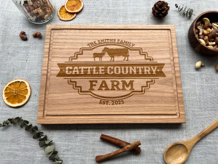 Custom Cow Cutting Board - Farmhouse Gift | Personalized Farm Cutting Board – Moo-tiful Gift Idea! - Image 10