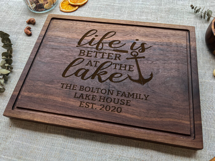 Personalized Lake Cutting Board - Lake House Gift | Custom Gift for Lake House Lovers - Image 11