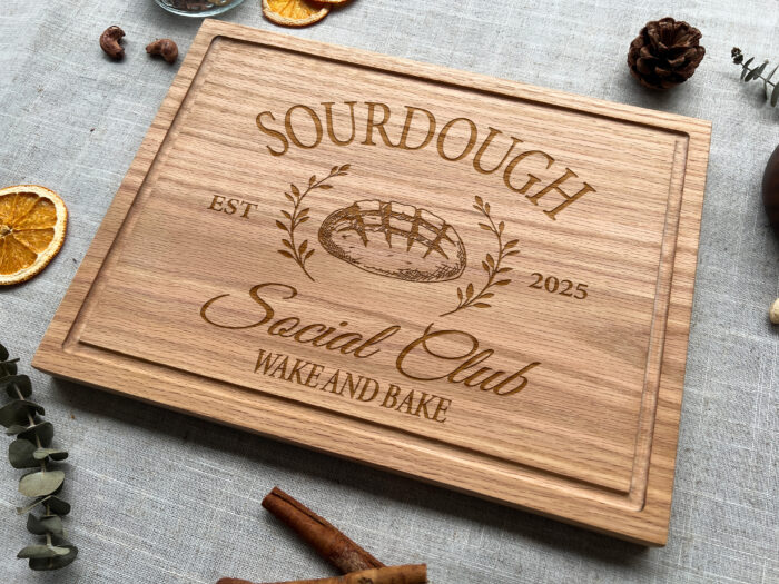 Custom Sourdough Club Board - Baking Gift | Engraved Sourdough Club Board for Bakers - Image 8