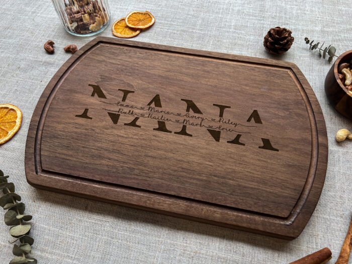 Custom Mom Kitchen Cutting Board | Personalized Cutting Board for Mom | Custom Wooden Mom Kitchen Board - Image 5